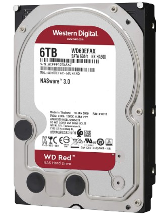 HDD WESTERN DIGITAL 6TB 3.5" / 5400 RPM  WD60EFAX